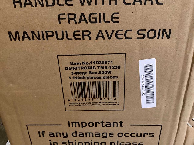 Omnitronic - tmx-1230 - speaker (2x) - afbeelding 3 van  4