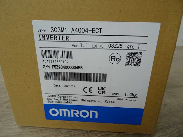 Omron - inverter - 3g3m1-a4004-ect - frequentieregelaar - afbeelding 3 van  3