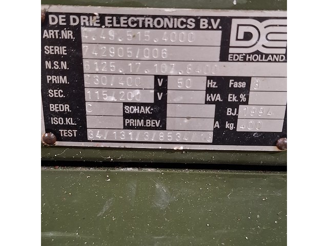 Omvormer, de drie electronics, 50/400-15 - afbeelding 9 van  9