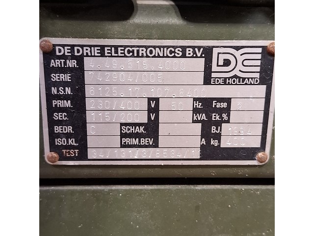 Omvormer, de drie electronics, 50/400-15 - afbeelding 7 van  9