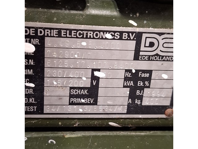 Omvormer, de drie electronics, 50/400-15 - afbeelding 7 van  9