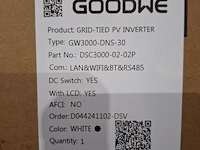 Omvormer goodwe, gw3000-dns-30 - afbeelding 2 van  5