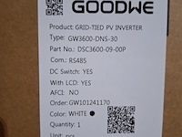 Omvormer goodwe, gw3600-dns-30 - afbeelding 3 van  3