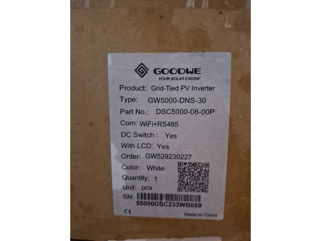 Omvormer goodwe, gw5000-dns-30 - afbeelding 2 van  3