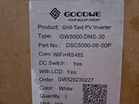 Omvormer goodwe, gw5000-dns-30 - afbeelding 2 van  3