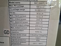 Omvormer growatt, mic 2000tl-x - afbeelding 4 van  4