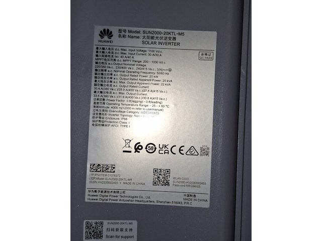 Omvormer huawei, sun2000-20ktl-m5 - afbeelding 4 van  4