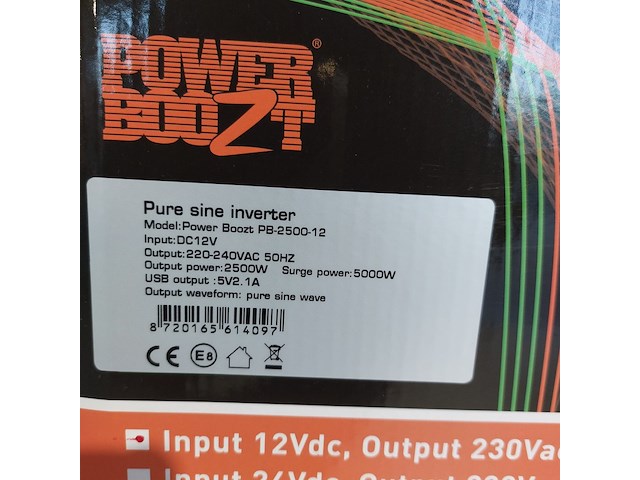 Omvormer rhino, power boozt pb-2500-12 - afbeelding 3 van  7