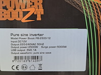 Omvormer, rhino, power boozt pb-2500-12 - afbeelding 5 van  5