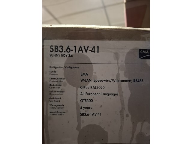 Omvormer sma, sb3.6-1av- 41 - afbeelding 3 van  3