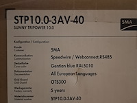 Omvormer sma , sunny tripower 10.0, ral 5010 - afbeelding 4 van  4