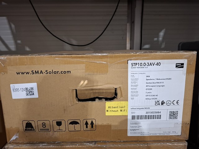 Omvormer sma , sunny tripower 10.0, ral 5010 - afbeelding 2 van  4