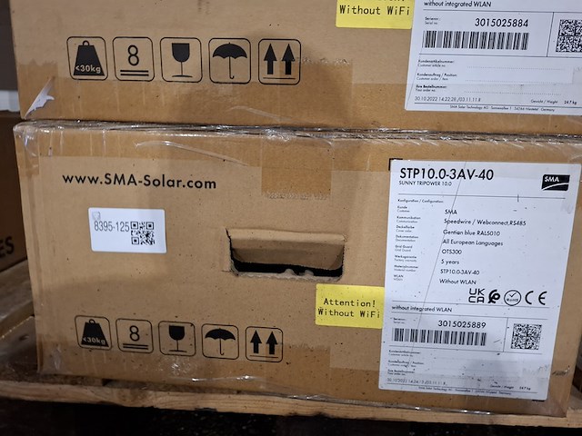 Omvormer sma , sunny tripower 10.0, ral 5010 - afbeelding 2 van  3