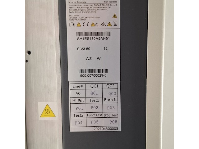Omvormer, sofar solar, sofar 3ktlm-g2, 2022 - afbeelding 2 van  10