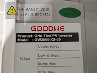 Omvormer t.b.v. zonnepanelen, goodwe, gw2500-xs-30 - afbeelding 5 van  9
