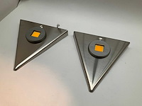 Onderbouw verlichting set van 2 spotjes rvs - afbeelding 1 van  4
