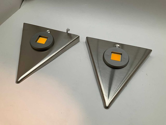 Onderbouw verlichting set van 2 spotjes rvs - afbeelding 1 van  4