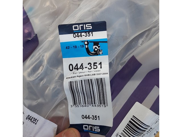 Onderbouwset t.b.v. trekhaak mitsubishi pajero bosal / oris, 044-351 - afbeelding 1 van  8