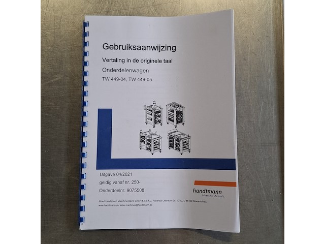 Onderdelenwagen rvs - afbeelding 2 van  10