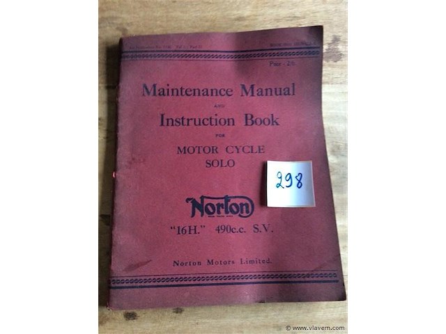 Onderhoudsboek norton - afbeelding 1 van  3