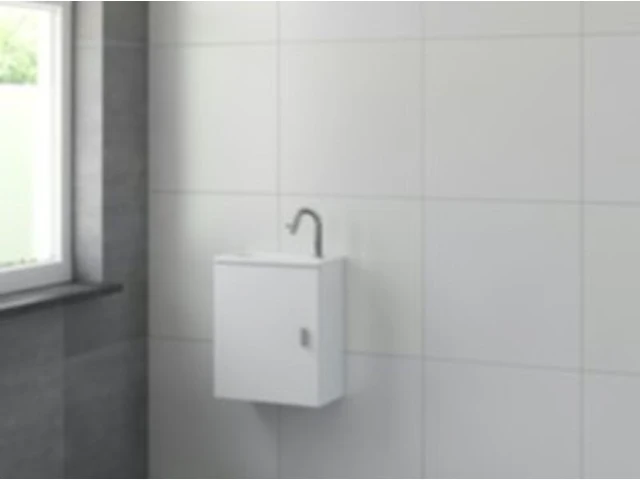 Onderkast fonteinmeubel, bruynzeel, evi, mat wit - afbeelding 1 van  4