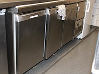 Onderkoeling met vier deuren en lades alinox afm. 180 x 60 x 85 cm. - afbeelding 2 van  2