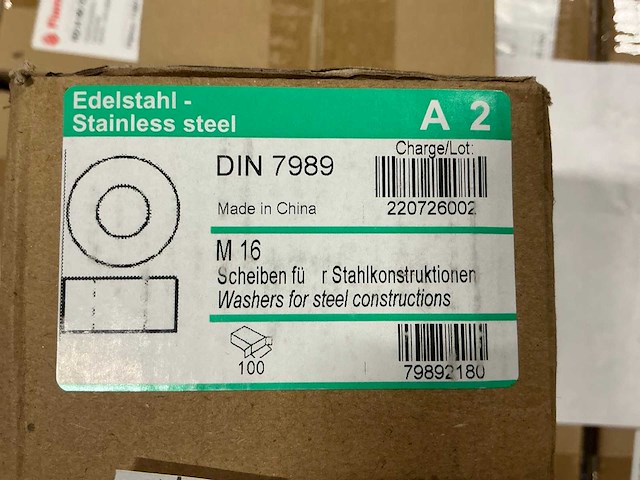 Onderlegring m16 (3.000 stuks) - afbeelding 2 van  3