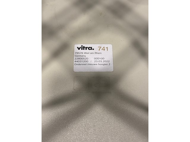 Onderstel eetkamerstoel vitra, dsr, beige - afbeelding 3 van  11