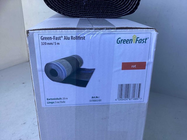 Ondervorst antraciet 320mm 40 meter rood - afbeelding 2 van  2