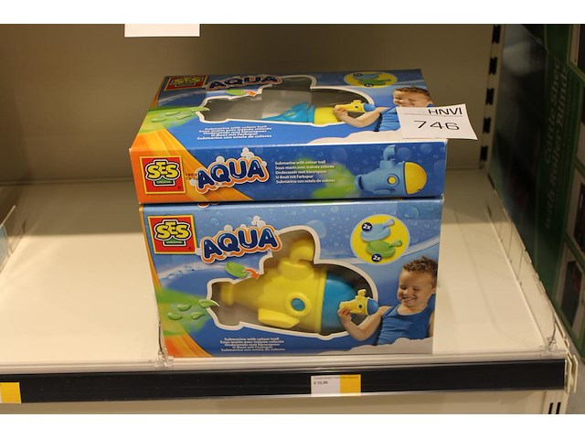 Onderzeeboot aqua, zes stuks. - afbeelding 1 van  2