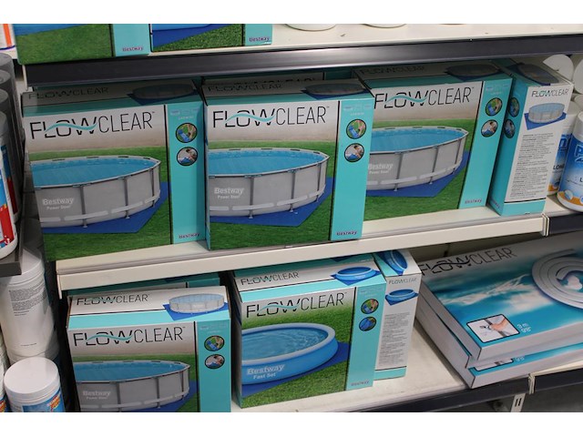 Onderzeil bestway flow clear t.b.v. opzetzwembaden, w.o. doorsnedes, 457, 366, 305, en 244 cm, ruim 35 stuks. - afbeelding 2 van  4
