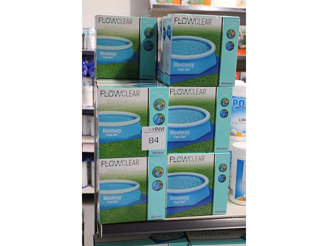 Onderzeil bestway flow clear t.b.v. opzetzwembaden, w.o. doorsnedes, 457, 366, 305, en 244 cm, ruim 35 stuks. - afbeelding 3 van  4