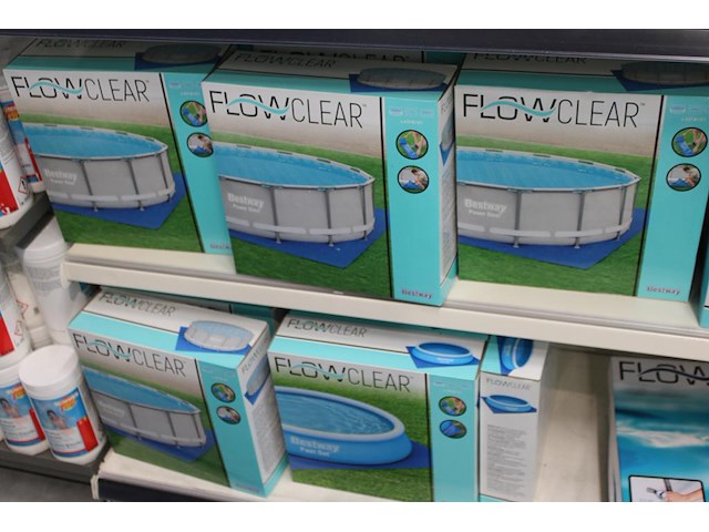Onderzeil bestway flow clear t.b.v. opzetzwembaden, w.o. doorsnedes, 457, 366, 305, en 244 cm, ruim 35 stuks. - afbeelding 4 van  4