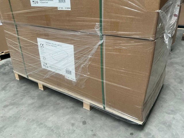 Ondina monobloc noir mat half vrijstaande bad 170cm - afbeelding 2 van  3