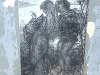 Onduidelijk techniek genaamd primavera, naar een ontwerp van de nederlandse kunstenaar matthijs maris (1839–1917) - afbeelding 3 van  8
