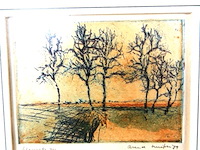 Onduidelijke techniek. gesigneerd - afbeelding 2 van  5