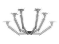 One for all design universele dubbele monitorarm (dm7210) zwart - afbeelding 2 van  4