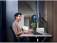One for all dm7210 designline universele dubbele monitorarm grijs - afbeelding 3 van  4
