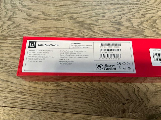 One plus smartwatch, 46mm, model w301gb 5491100004 moonlight silver - afbeelding 4 van  5