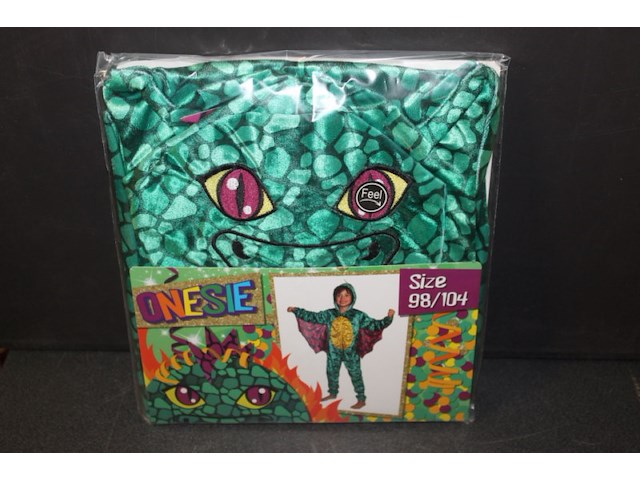 Onesi draak groen 98/104 1x in kr 5 - afbeelding 2 van  3