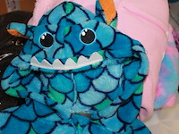 Onesie haai blaiw 1x mt 104 in ds d - afbeelding 3 van  5