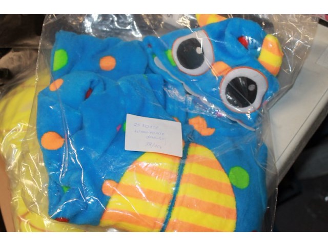 Onesie monster blauw 1x 98/104 in ds 1 - afbeelding 2 van  3