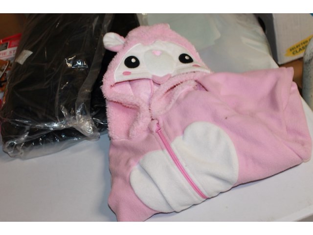 Onesie rose wit 1x mt 104 in ds d - afbeelding 1 van  3