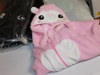 Onesie rose wit 1x mt 104 in ds e - afbeelding 1 van  3