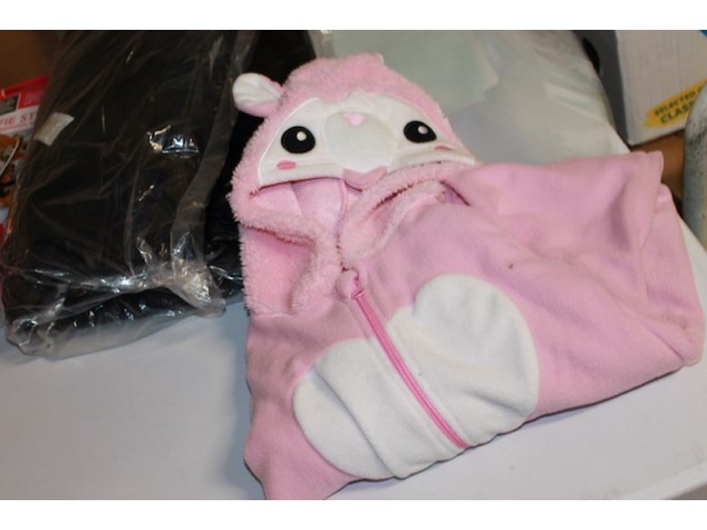 Onesie rose wit 1x mt 104 in ds e - afbeelding 3 van  3