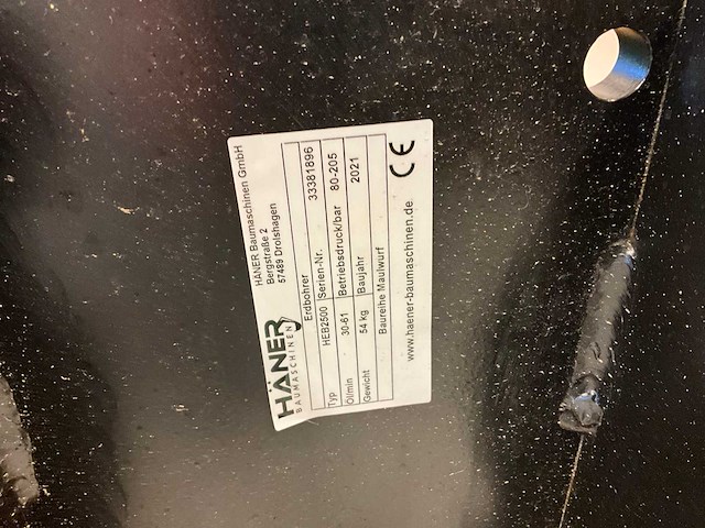 Ongebruikt häner heb2500 cw05 hydraulische grondboor - afbeelding 5 van  13