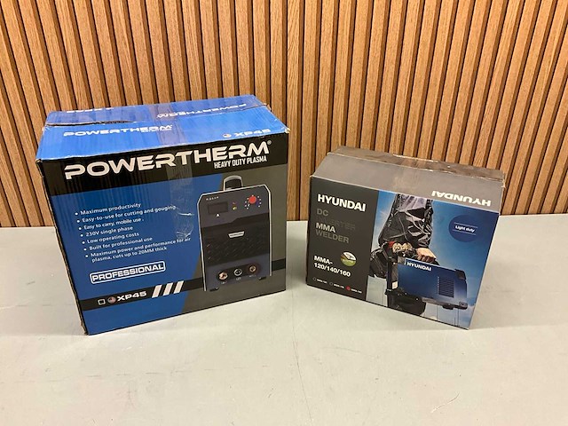 Ongebruikt hyundai mma-160 lasapparaat + powertherm xp45 plasmasnijder set - afbeelding 9 van  9