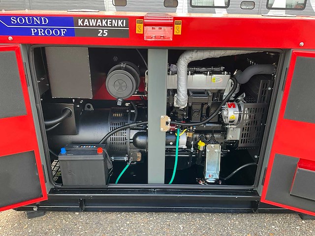 Ongebruikt kawakenki kk25 stroomgenerator 25kva - afbeelding 3 van  16