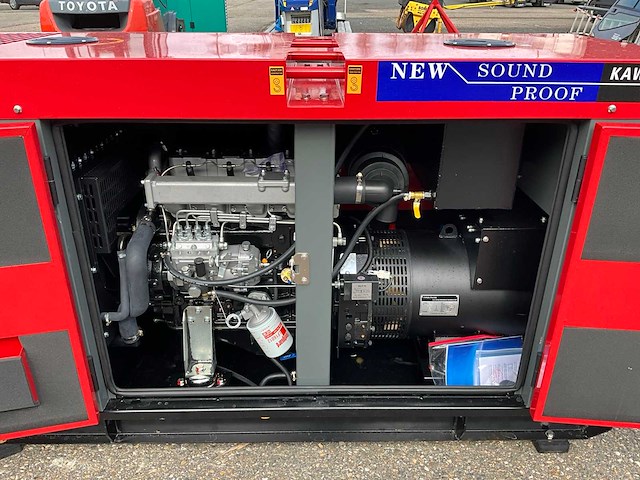 Ongebruikt kawakenki kk25 stroomgenerator 25kva - afbeelding 4 van  16