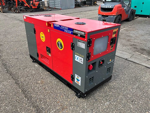 Ongebruikt kawakenki kk25 stroomgenerator 25kva - afbeelding 14 van  16
